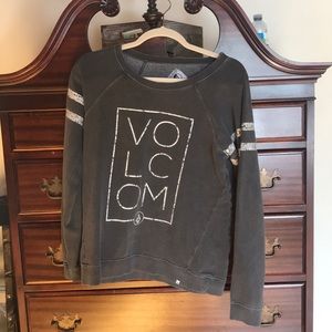 grey volcom sweatshirt